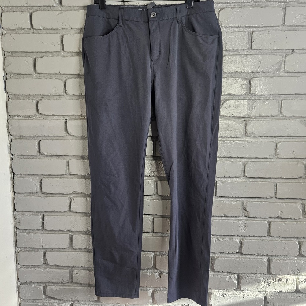 Vuori Mens Pants 34 X 31 Meta Charcoal Grey‎ Performance Chino V430